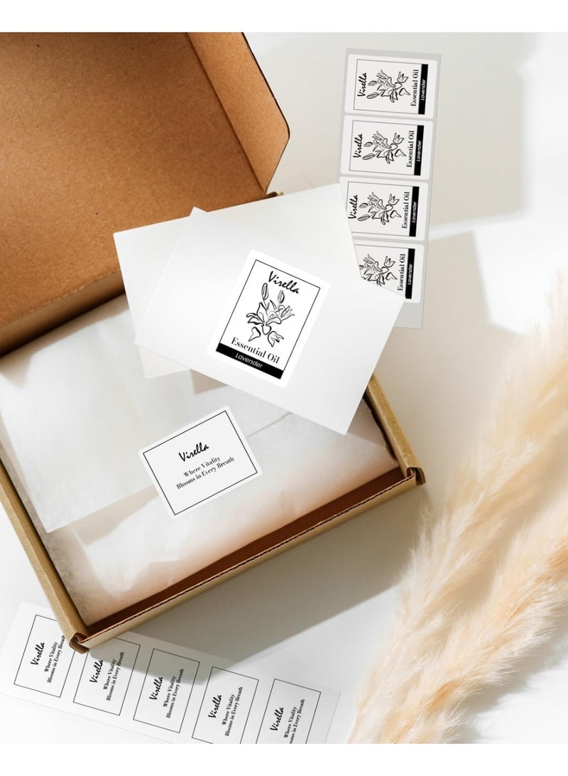 MIRFA Thermal Label Stickers for Label Maker Machine (White - 38x25mm - 1,000 Stickers / Roll) - Image 4